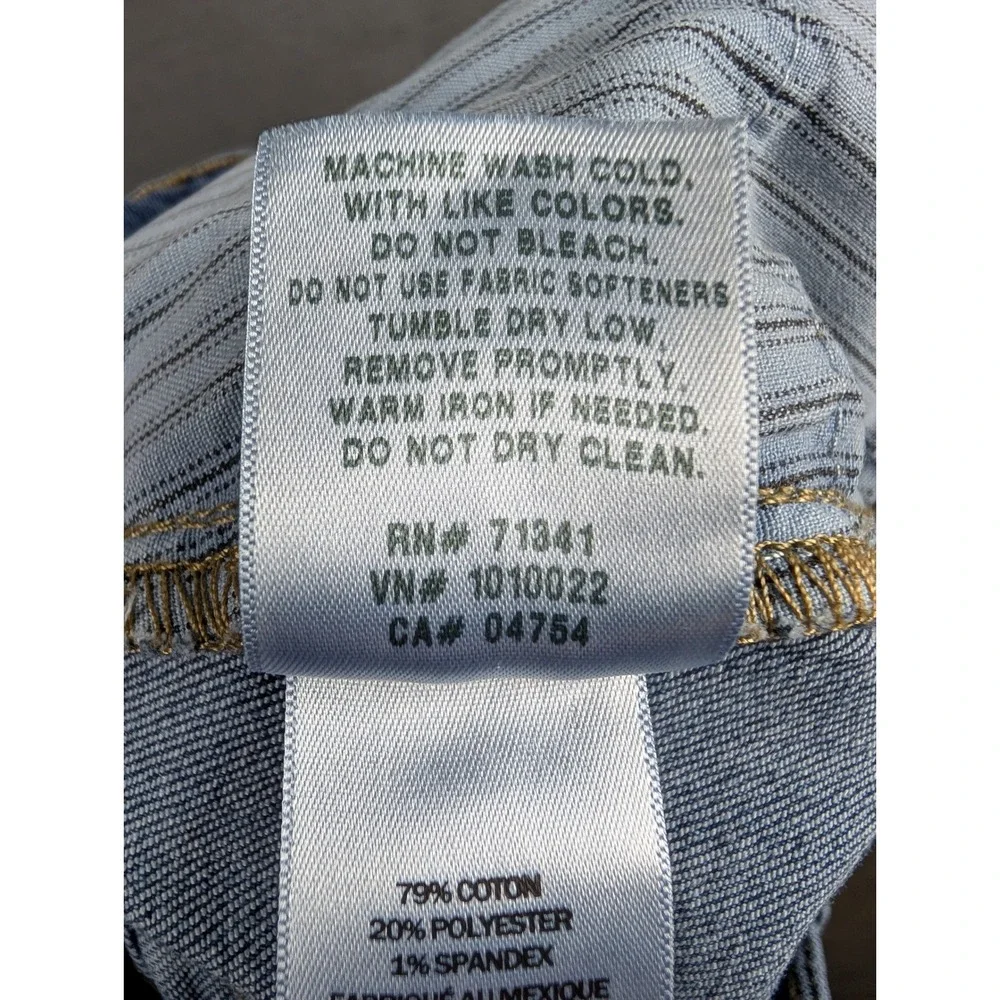 LL Bean Womens Classic Fit Jeans Blue High Rise Tapered Leg 12 Reg